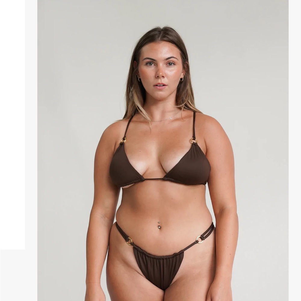 Knight Swim Size Medium Faye Bikini Dark Roast